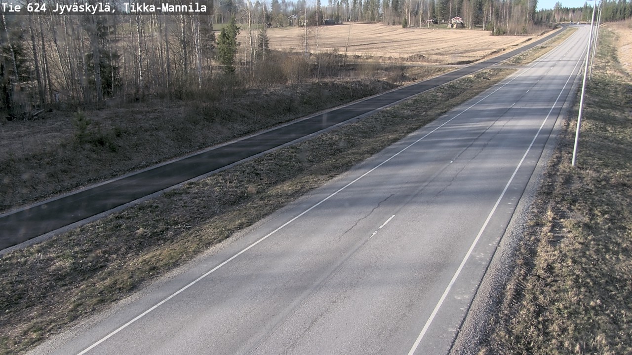 Weather Camera Image Road 624 Jyväskylä, Tikka-Mannila, Jyväskylä, Keski-Suomi
