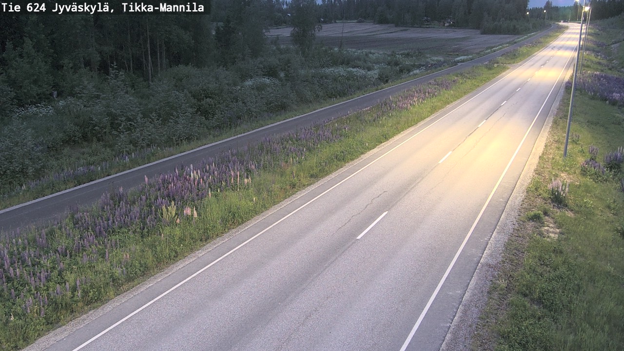 Kelikamerat Kuva Tie 624 Jyväskylä, Tikka-Mannila, Jyväskylä, Keski-Suomi