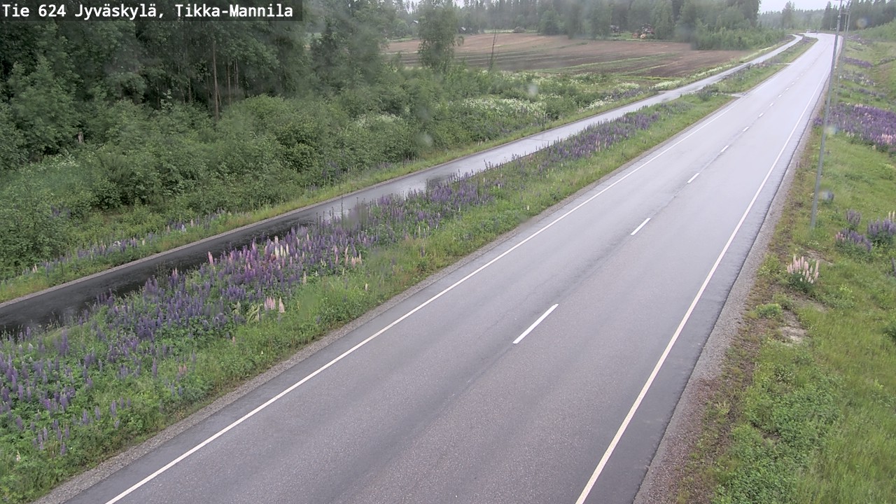 Weather Camera Image Väg 624 Jyväskylä, Tikka-Mannila, Jyväskylä, Keski-Suomi