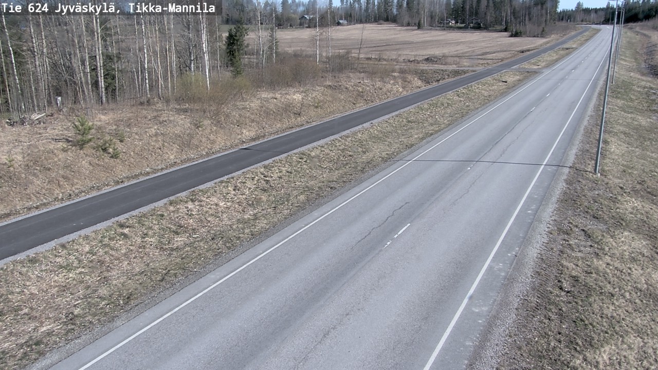 Weather Camera Image Road 624 Jyväskylä, Tikka-Mannila, Jyväskylä, Keski-Suomi