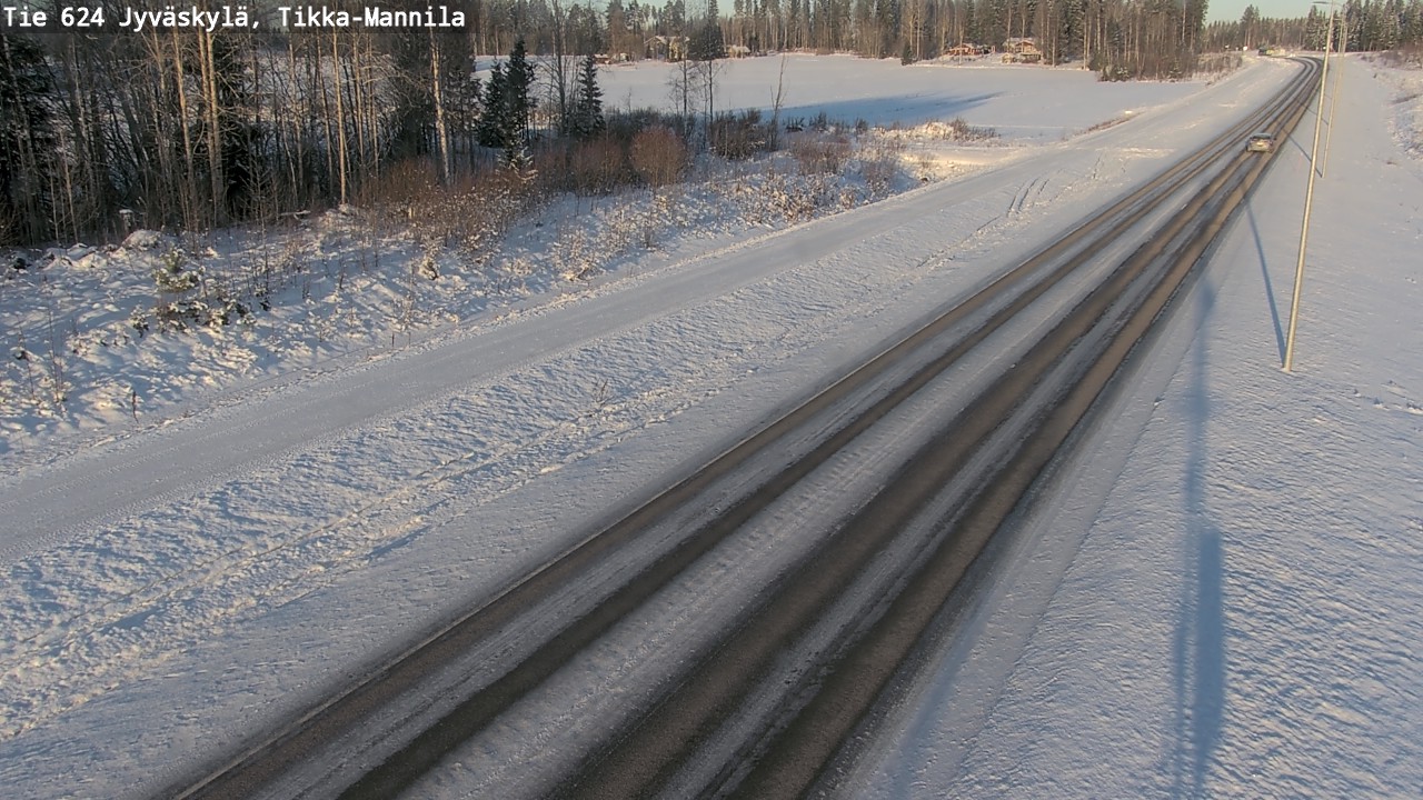 Weather Camera Image Road 624 Jyväskylä, Tikka-Mannila, Jyväskylä, Keski-Suomi