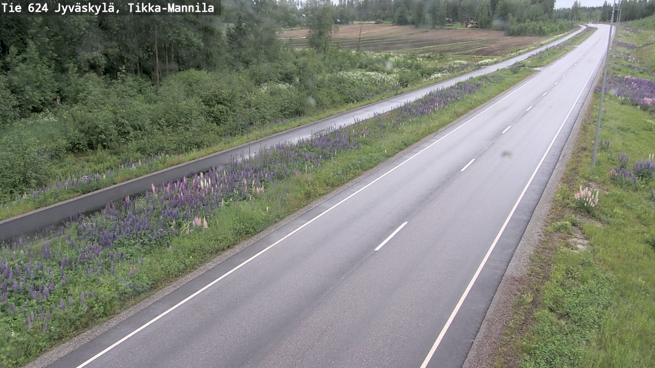 Weather Camera Image Väg 624 Jyväskylä, Tikka-Mannila, Jyväskylä, Keski-Suomi