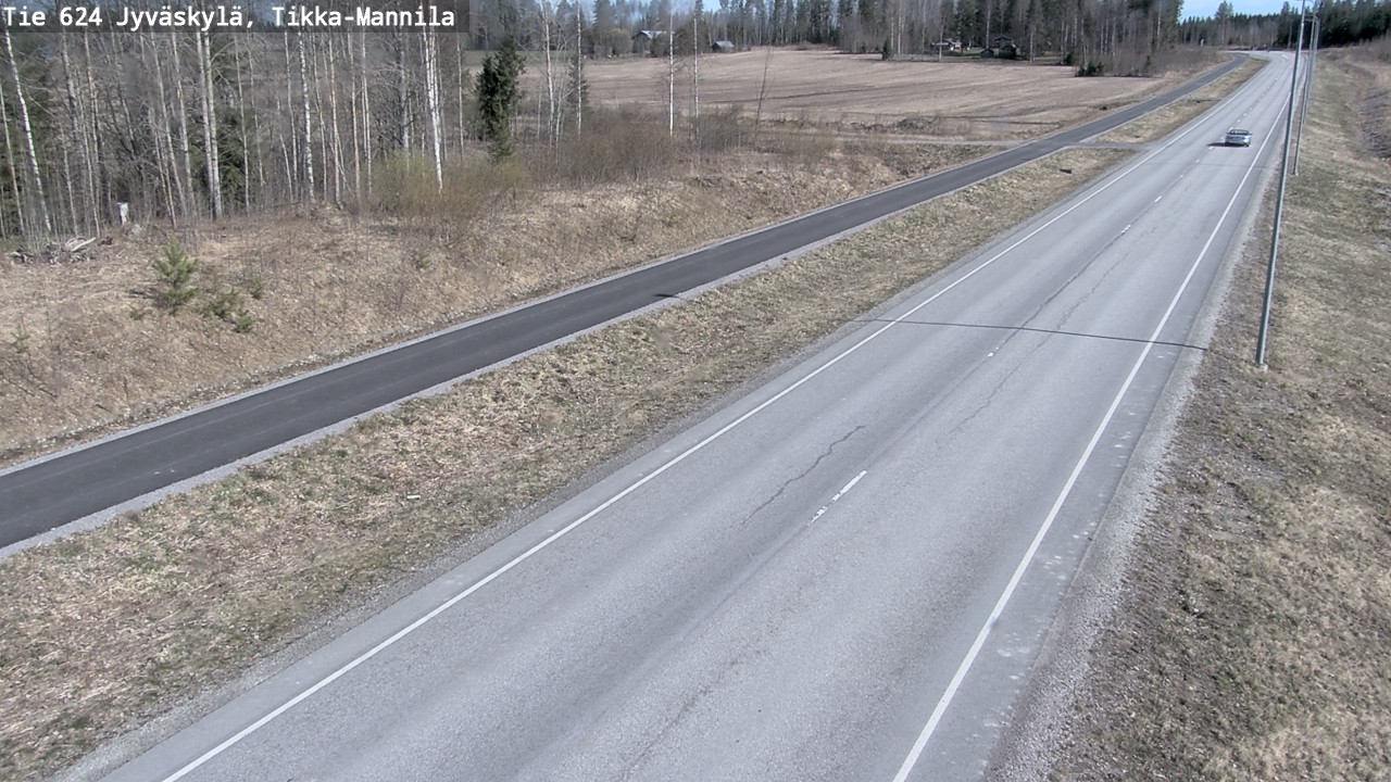 Weather Camera Image Road 624 Jyväskylä, Tikka-Mannila, Jyväskylä, Keski-Suomi