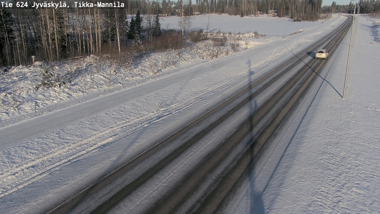 Weather Camera Image Road 624 Jyväskylä, Tikka-Mannila, Jyväskylä, Keski-Suomi