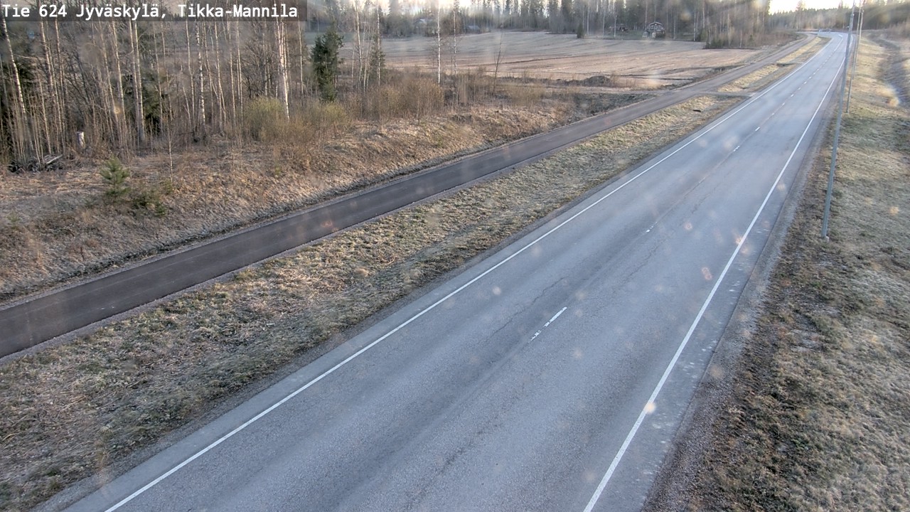 Weather Camera Image Väg 624 Jyväskylä, Tikka-Mannila, Jyväskylä, Keski-Suomi