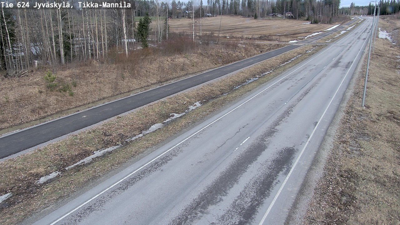 Weather Camera Image Väg 624 Jyväskylä, Tikka-Mannila, Jyväskylä, Keski-Suomi