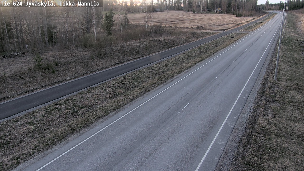 Weather Camera Image Road 624 Jyväskylä, Tikka-Mannila, Jyväskylä, Keski-Suomi