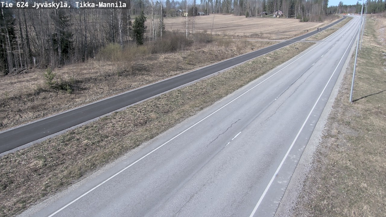 Weather Camera Image Road 624 Jyväskylä, Tikka-Mannila, Jyväskylä, Keski-Suomi