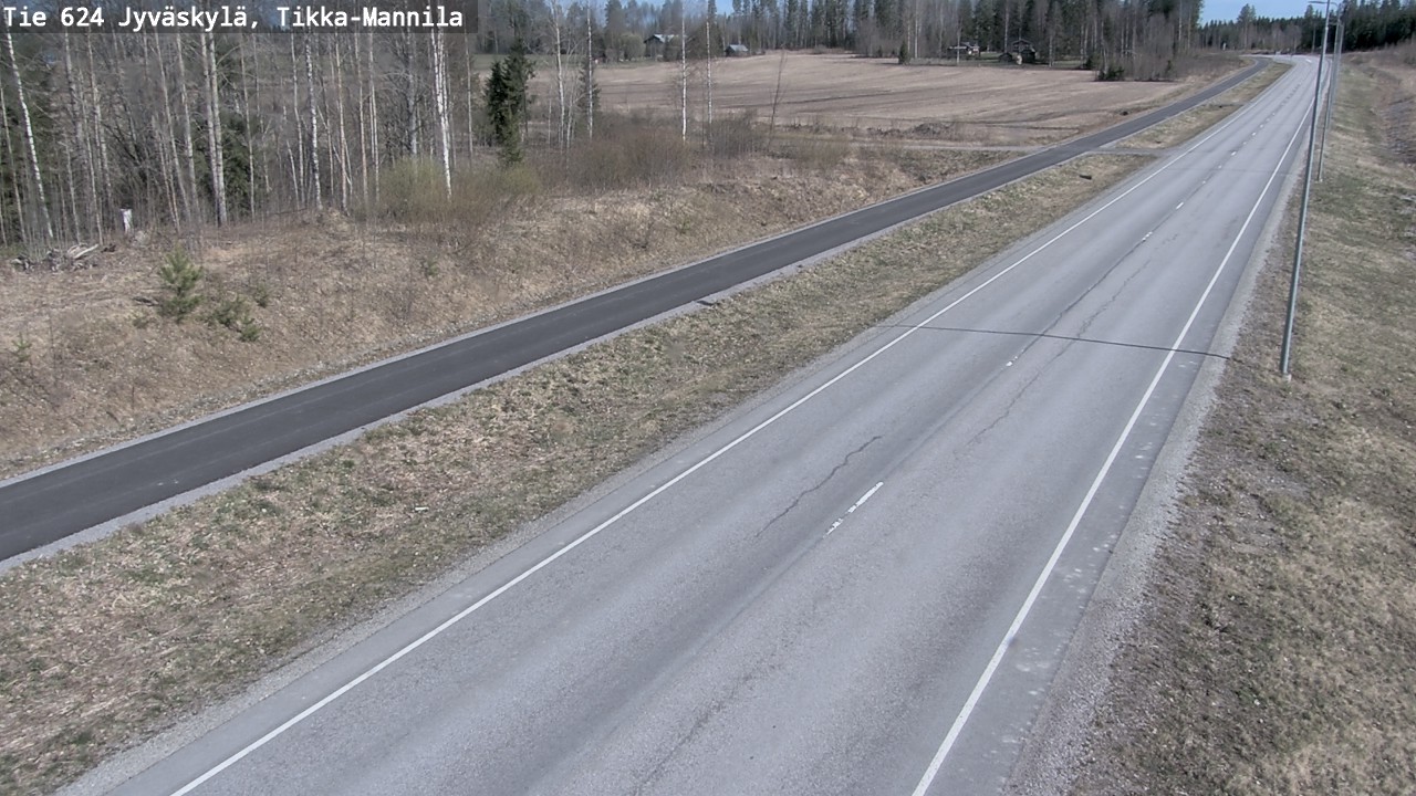 Kelikamerat Kuva Tie 624 Jyväskylä, Tikka-Mannila, Jyväskylä, Keski-Suomi