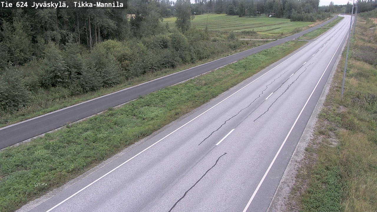 Weather Camera Image Road 624 Jyväskylä, Tikka-Mannila, Jyväskylä, Keski-Suomi