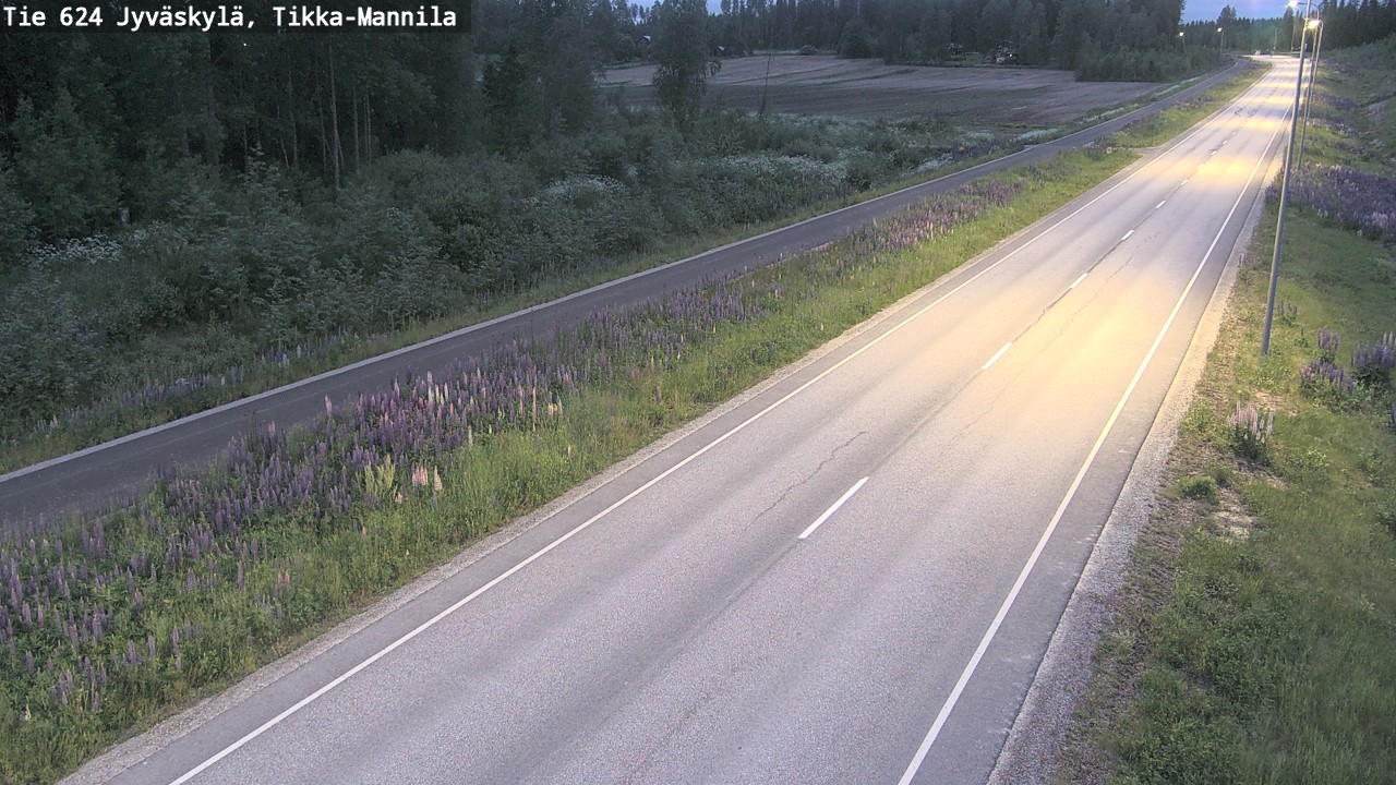 Kelikamerat Kuva Tie 624 Jyväskylä, Tikka-Mannila, Jyväskylä, Keski-Suomi