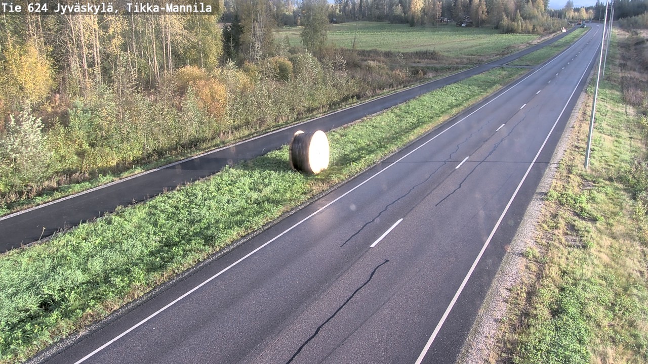 Weather Camera Image Road 624 Jyväskylä, Tikka-Mannila, Jyväskylä, Keski-Suomi