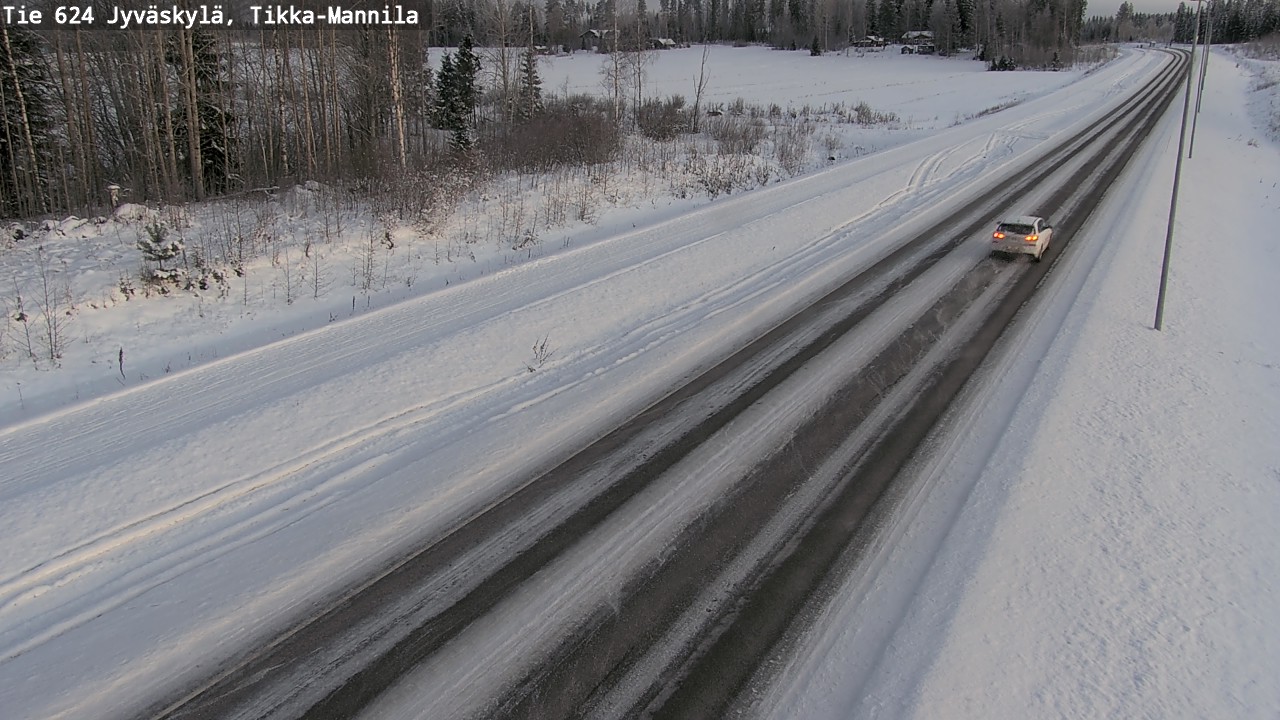 Kelikamerat Kuva Tie 624 Jyväskylä, Tikka-Mannila, Jyväskylä, Keski-Suomi