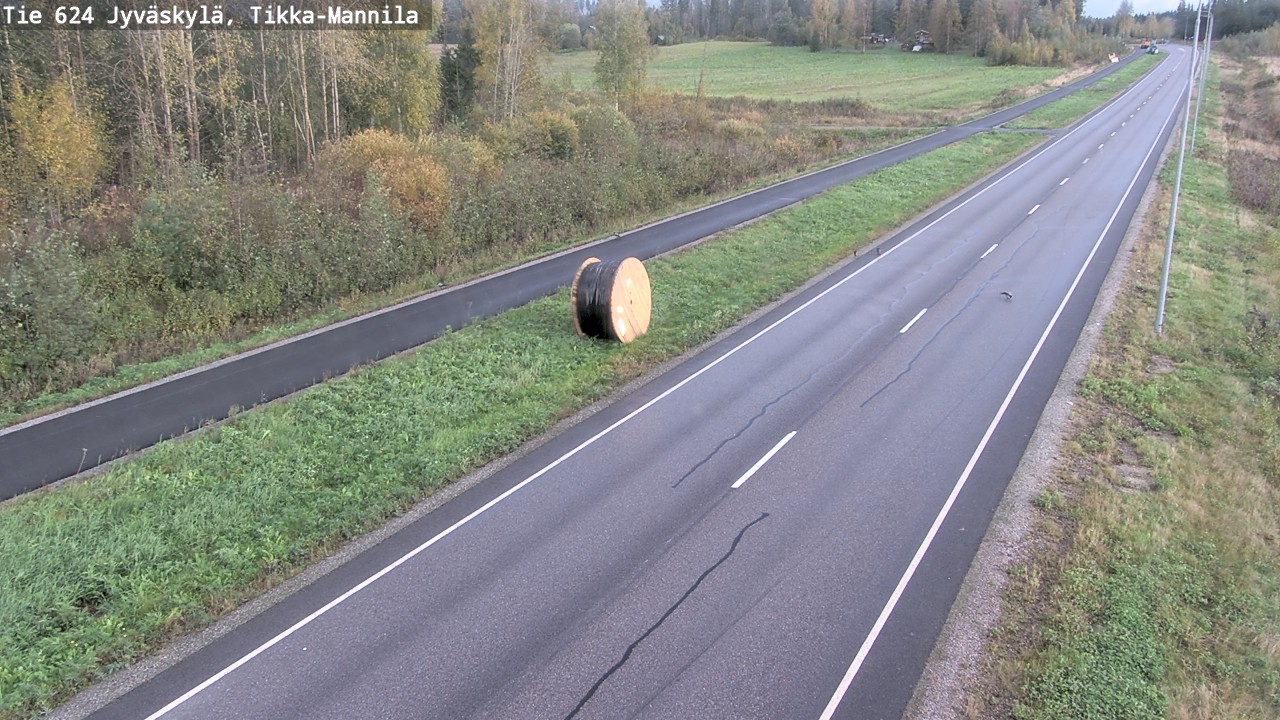 Weather Camera Image Road 624 Jyväskylä, Tikka-Mannila, Jyväskylä, Keski-Suomi