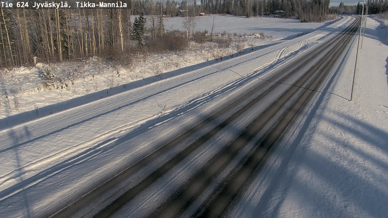 Weather Camera Image Väg 624 Jyväskylä, Tikka-Mannila, Jyväskylä, Keski-Suomi