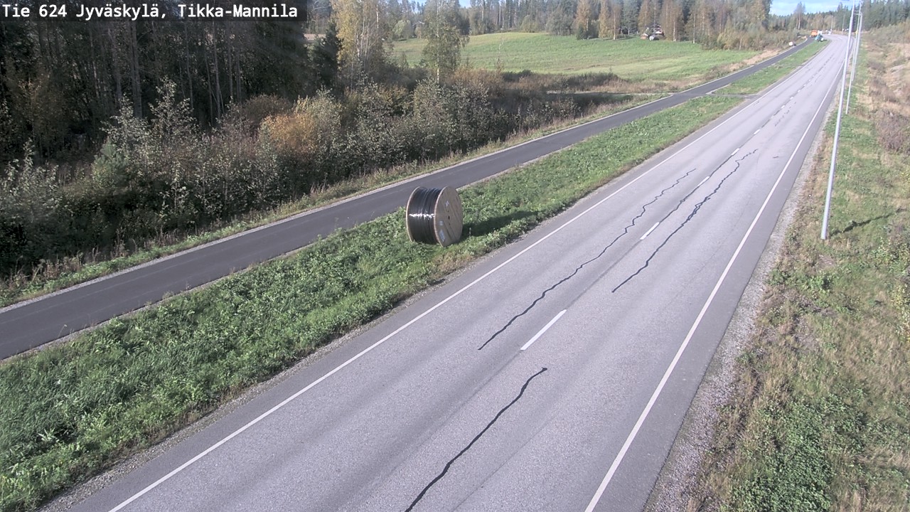 Weather Camera Image Väg 624 Jyväskylä, Tikka-Mannila, Jyväskylä, Keski-Suomi