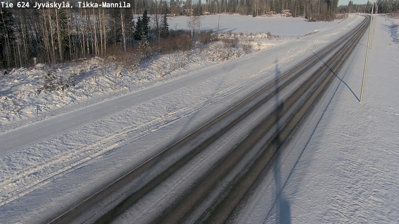 Weather Camera Image Road 624 Jyväskylä, Tikka-Mannila, Jyväskylä, Keski-Suomi