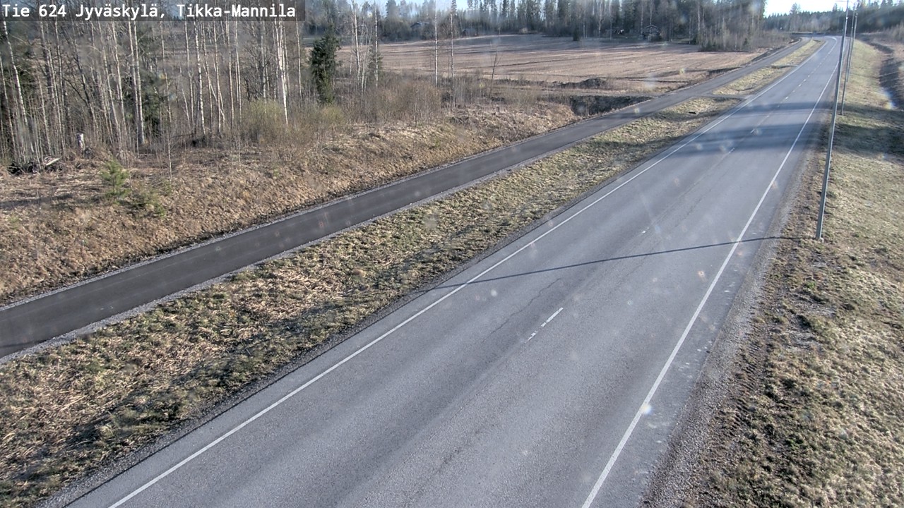 Weather Camera Image Väg 624 Jyväskylä, Tikka-Mannila, Jyväskylä, Keski-Suomi