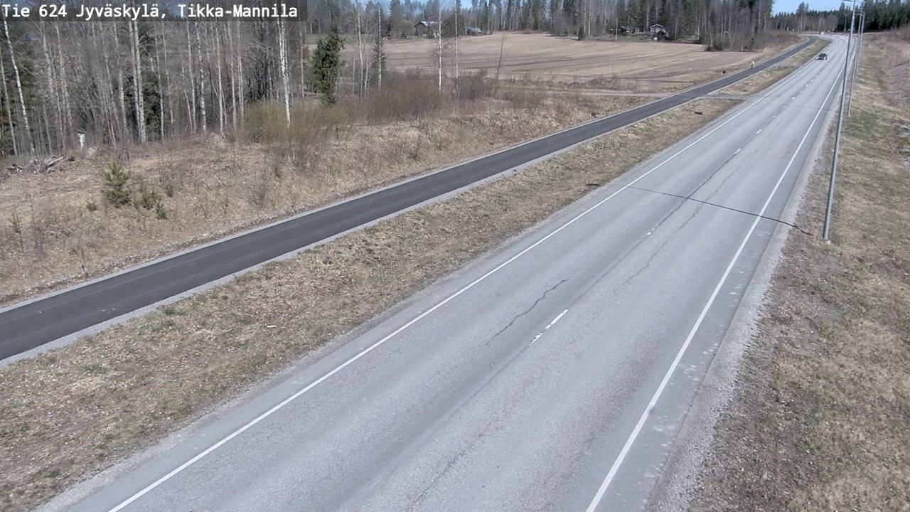 Weather Camera Image Road 624 Jyväskylä, Tikka-Mannila, Jyväskylä, Keski-Suomi