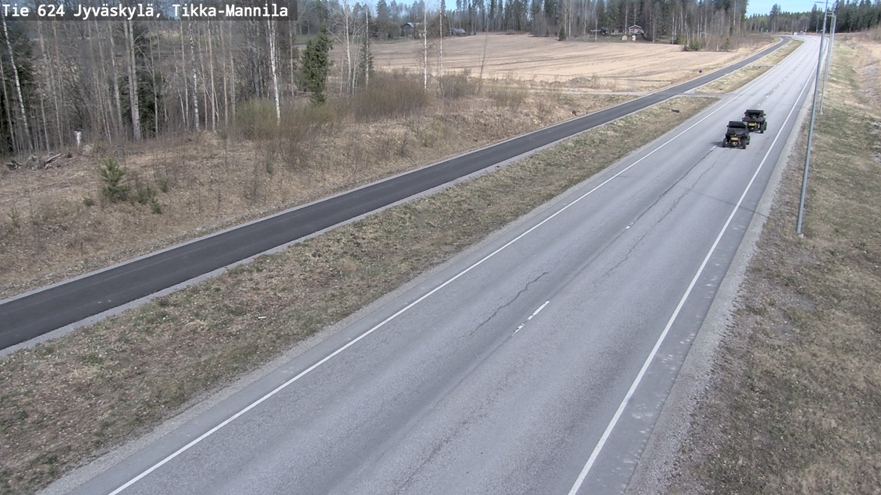 Kelikamerat Kuva Tie 624 Jyväskylä, Tikka-Mannila, Jyväskylä, Keski-Suomi
