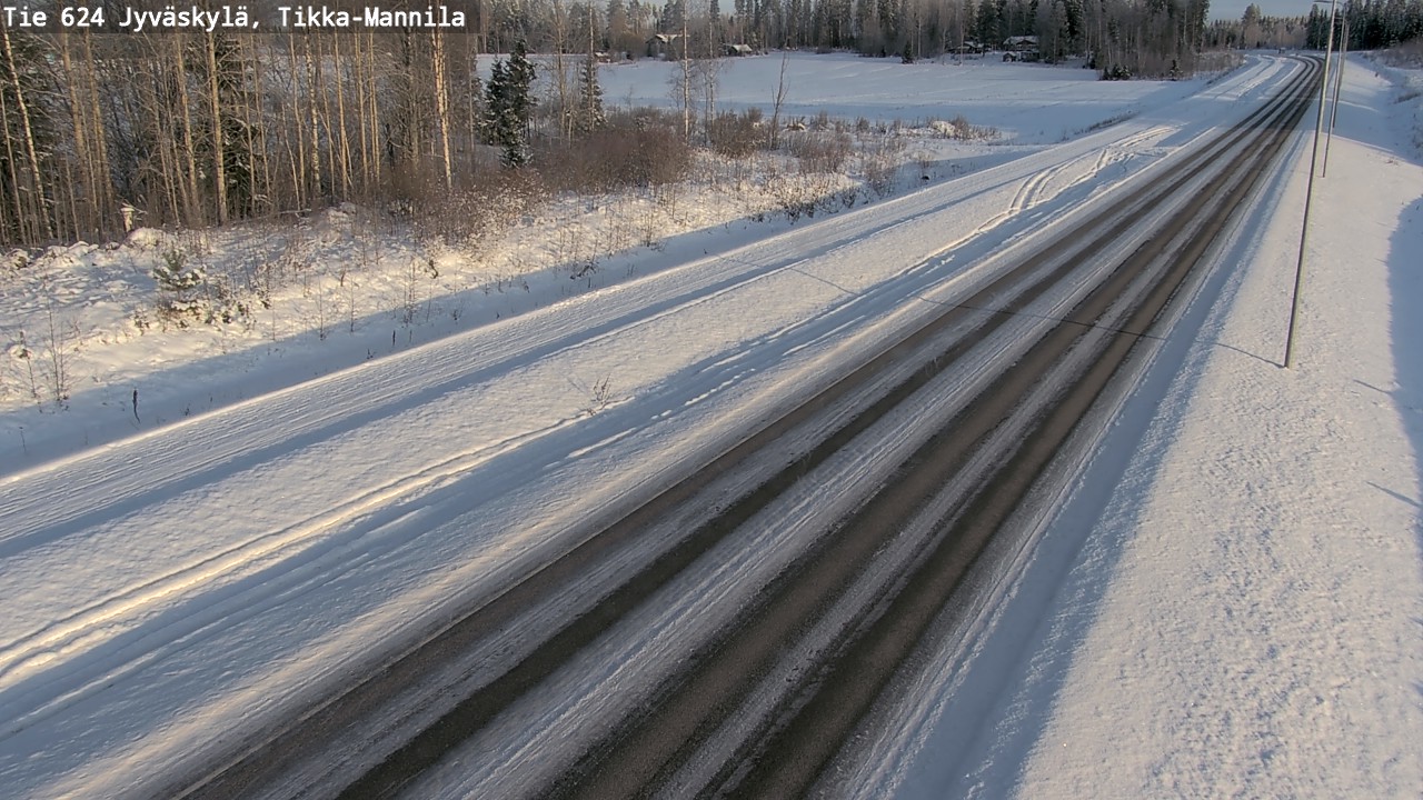 Weather Camera Image Väg 624 Jyväskylä, Tikka-Mannila, Jyväskylä, Keski-Suomi