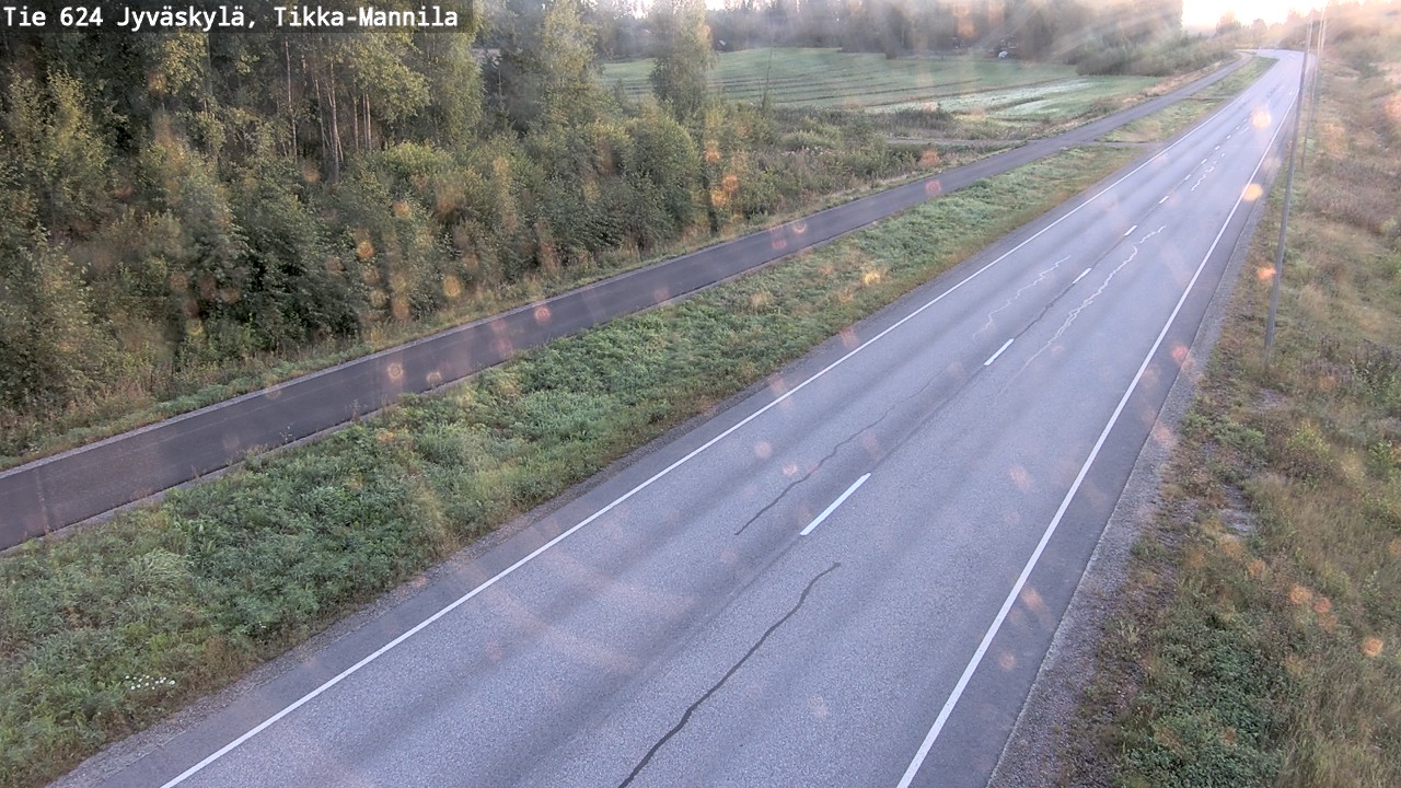 Weather Camera Image Road 624 Jyväskylä, Tikka-Mannila, Jyväskylä, Keski-Suomi