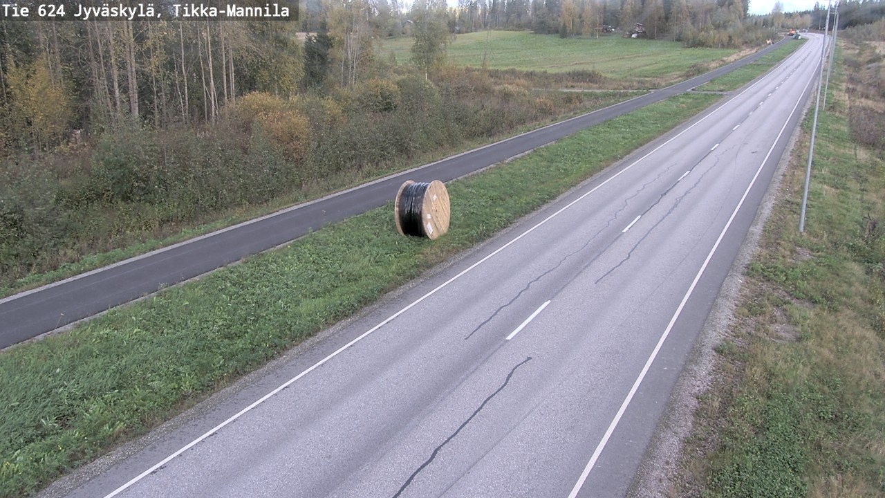 Weather Camera Image Väg 624 Jyväskylä, Tikka-Mannila, Jyväskylä, Keski-Suomi