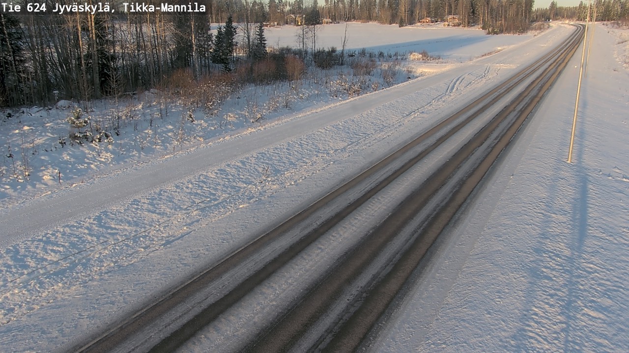Weather Camera Image Road 624 Jyväskylä, Tikka-Mannila, Jyväskylä, Keski-Suomi
