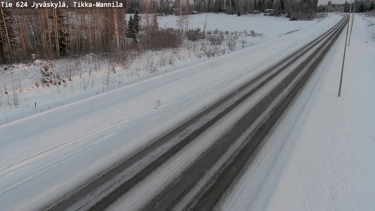 Kelikamerat Kuva Tie 624 Jyväskylä, Tikka-Mannila, Jyväskylä, Keski-Suomi