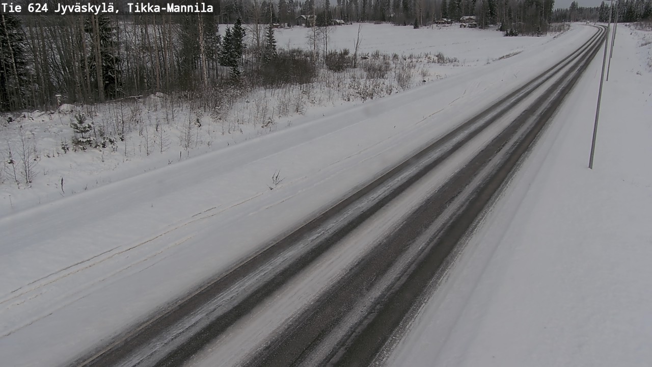 Kelikamerat Kuva Tie 624 Jyväskylä, Tikka-Mannila, Jyväskylä, Keski-Suomi