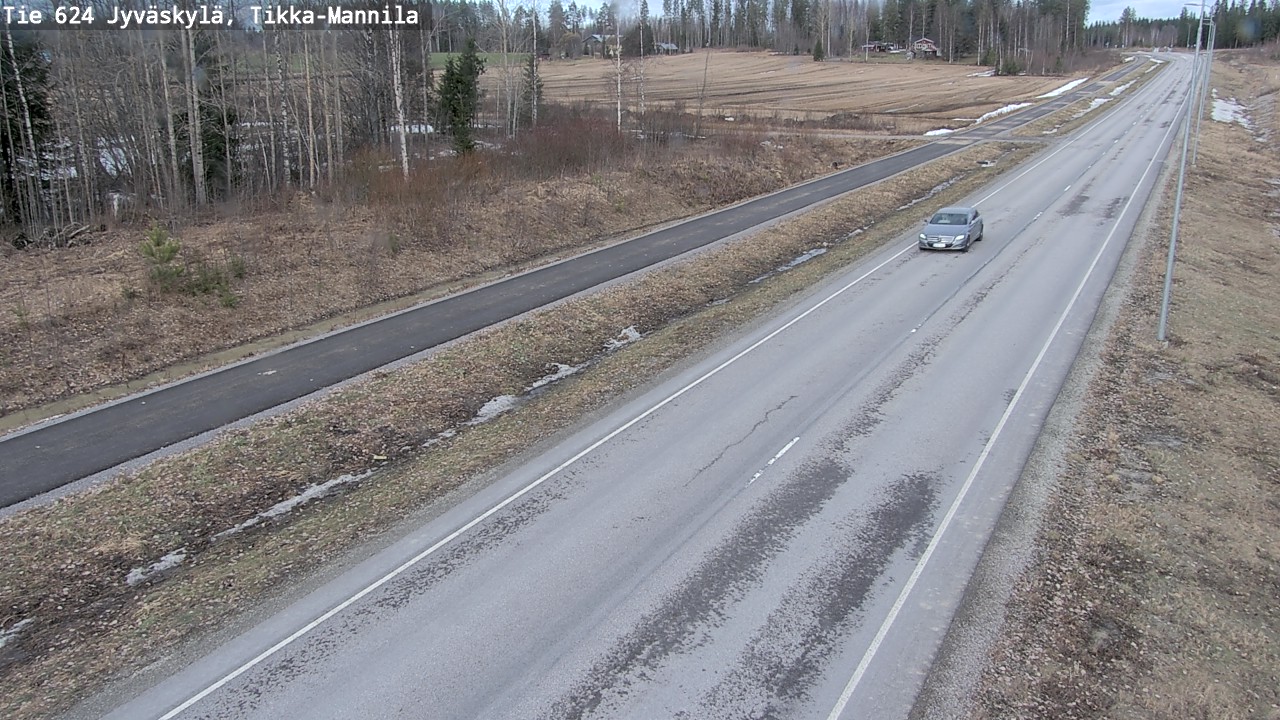 Weather Camera Image Väg 624 Jyväskylä, Tikka-Mannila, Jyväskylä, Keski-Suomi