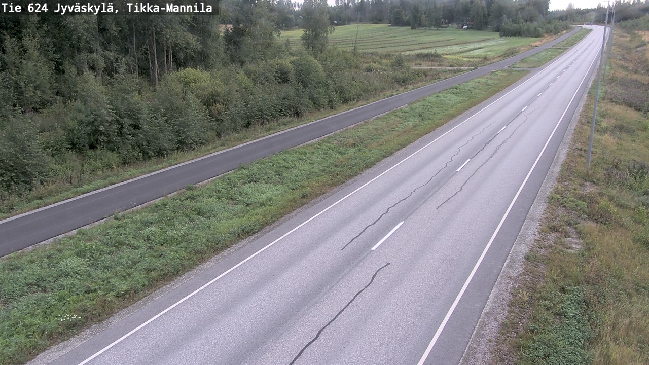 Weather Camera Image Road 624 Jyväskylä, Tikka-Mannila, Jyväskylä, Keski-Suomi