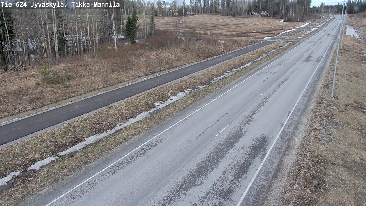 Kelikamerat Kuva Tie 624 Jyväskylä, Tikka-Mannila, Jyväskylä, Keski-Suomi