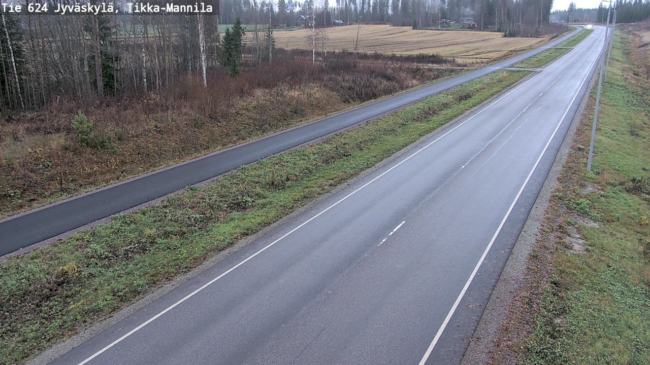 Kelikamerat Kuva Tie 624 Jyväskylä, Tikka-Mannila, Jyväskylä, Keski-Suomi