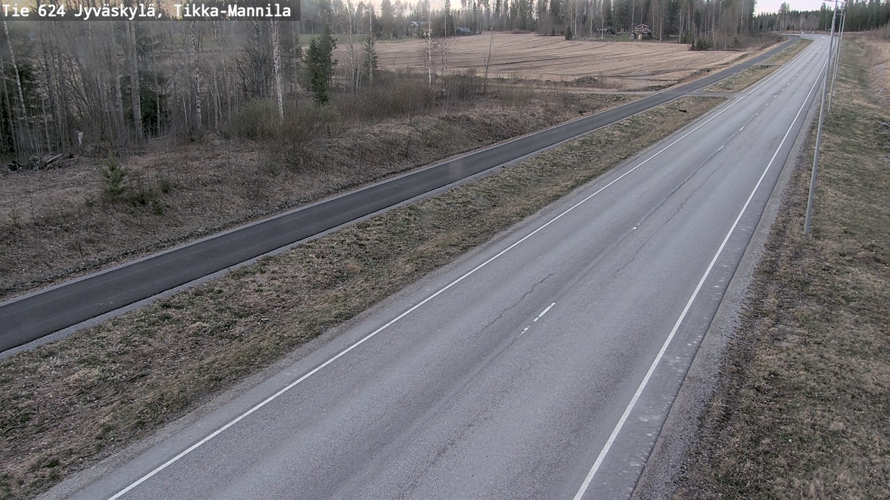 Weather Camera Image Road 624 Jyväskylä, Tikka-Mannila, Jyväskylä, Keski-Suomi