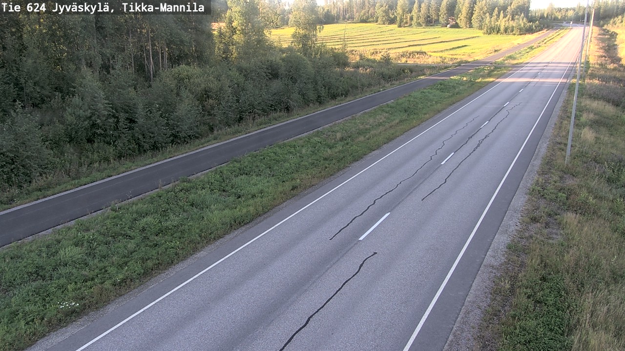 Kelikamerat Kuva Tie 624 Jyväskylä, Tikka-Mannila, Jyväskylä, Keski-Suomi