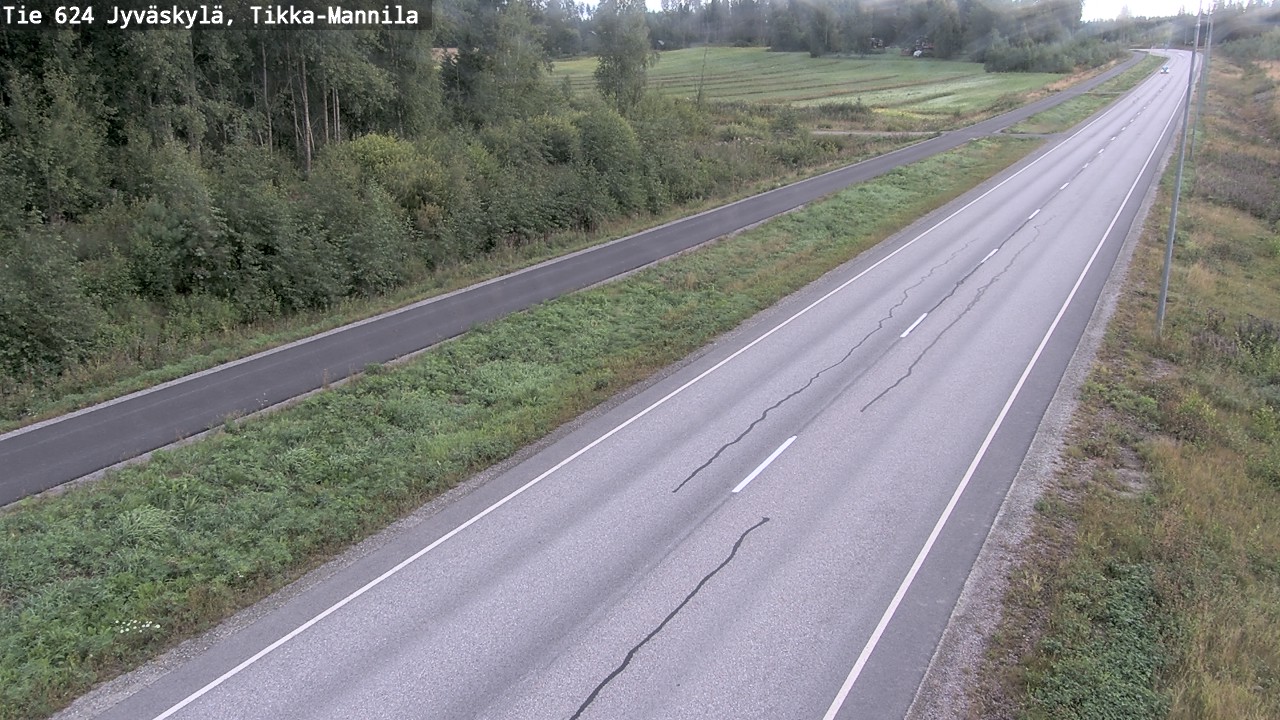 Weather Camera Image Road 624 Jyväskylä, Tikka-Mannila, Jyväskylä, Keski-Suomi