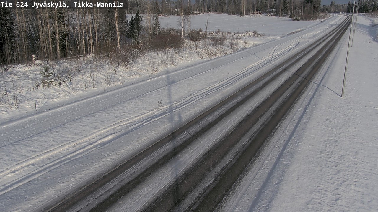 Kelikamerat Kuva Tie 624 Jyväskylä, Tikka-Mannila, Jyväskylä, Keski-Suomi