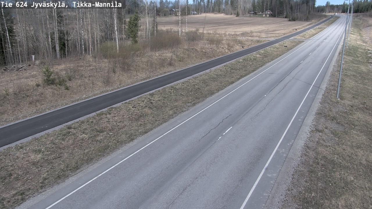 Kelikamerat Kuva Tie 624 Jyväskylä, Tikka-Mannila, Jyväskylä, Keski-Suomi
