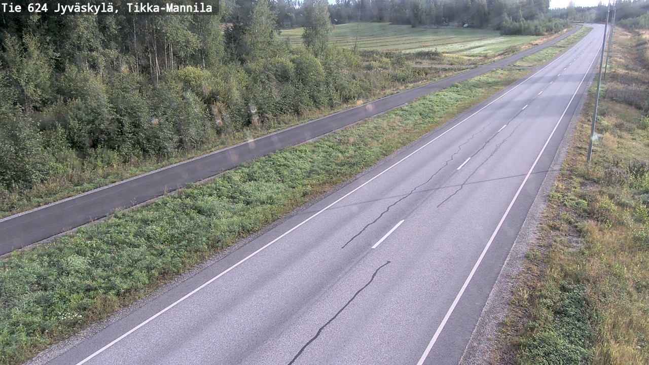 Weather Camera Image Road 624 Jyväskylä, Tikka-Mannila, Jyväskylä, Keski-Suomi