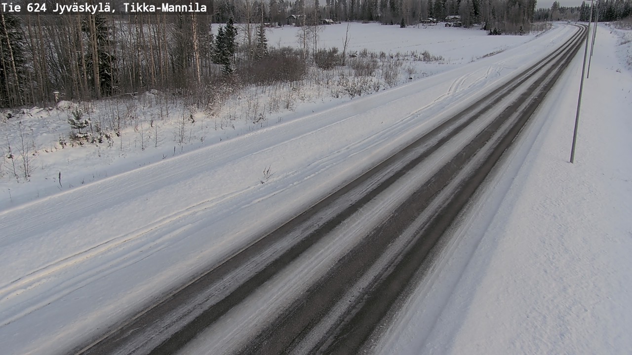 Kelikamerat Kuva Tie 624 Jyväskylä, Tikka-Mannila, Jyväskylä, Keski-Suomi