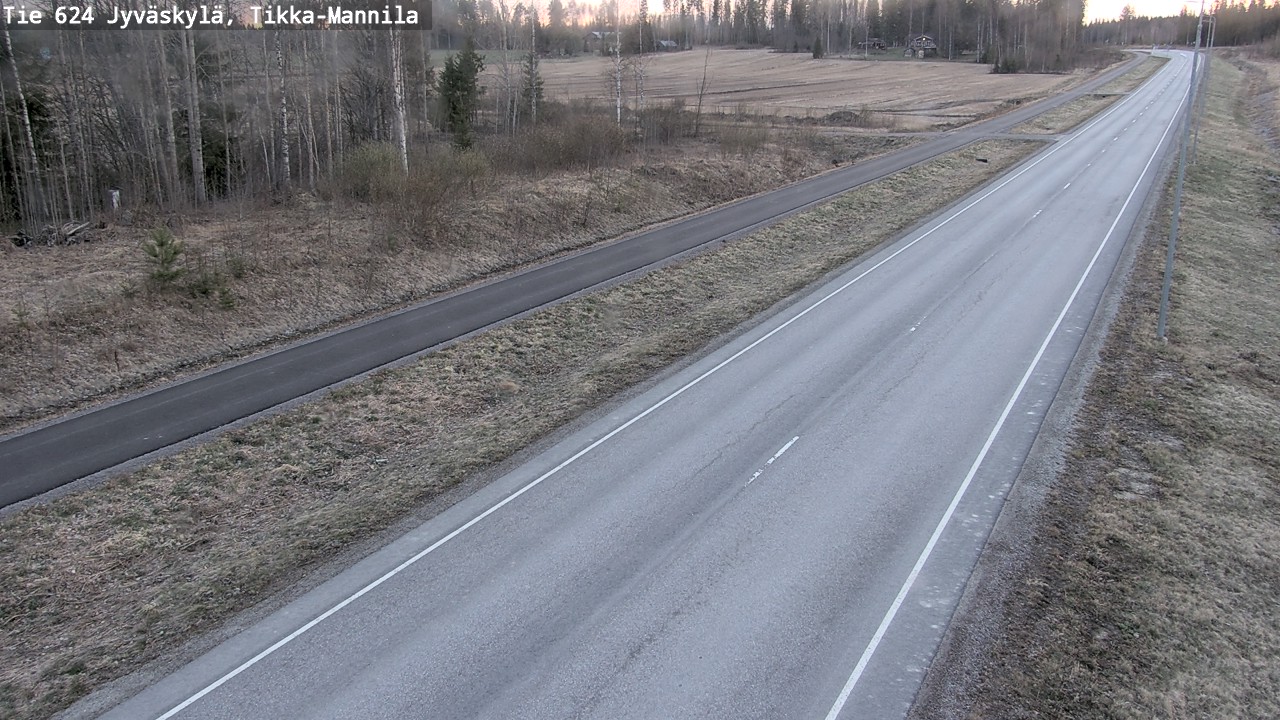 Weather Camera Image Väg 624 Jyväskylä, Tikka-Mannila, Jyväskylä, Keski-Suomi