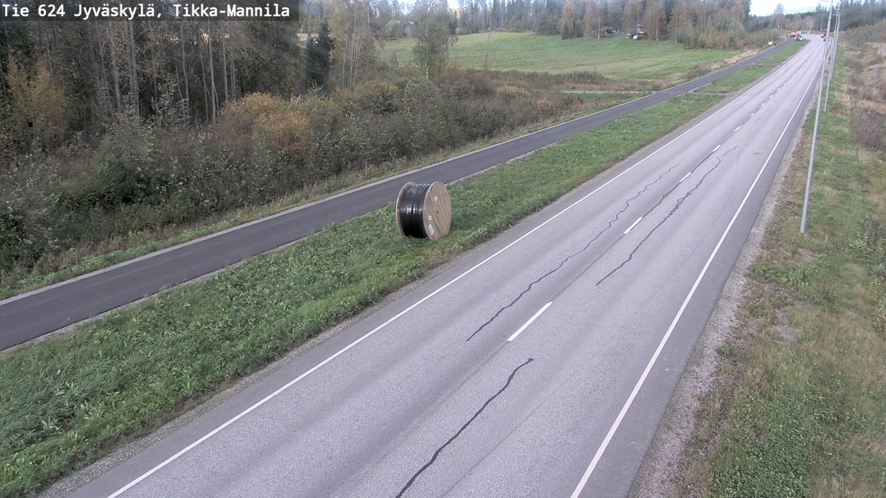 Weather Camera Image Väg 624 Jyväskylä, Tikka-Mannila, Jyväskylä, Keski-Suomi