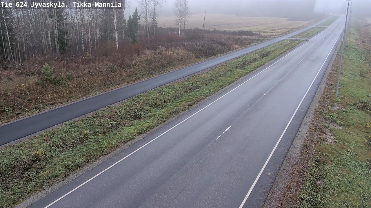 Kelikamerat Kuva Tie 624 Jyväskylä, Tikka-Mannila, Jyväskylä, Keski-Suomi