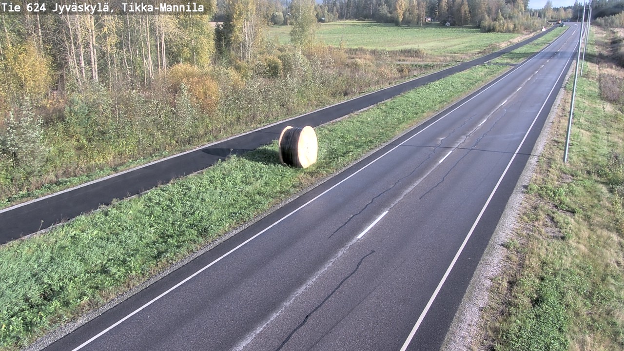 Weather Camera Image Road 624 Jyväskylä, Tikka-Mannila, Jyväskylä, Keski-Suomi