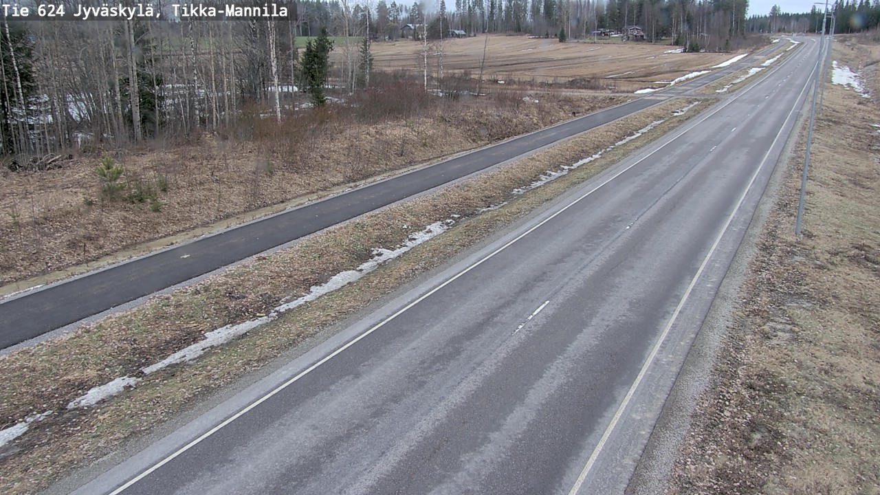 Kelikamerat Kuva Tie 624 Jyväskylä, Tikka-Mannila, Jyväskylä, Keski-Suomi