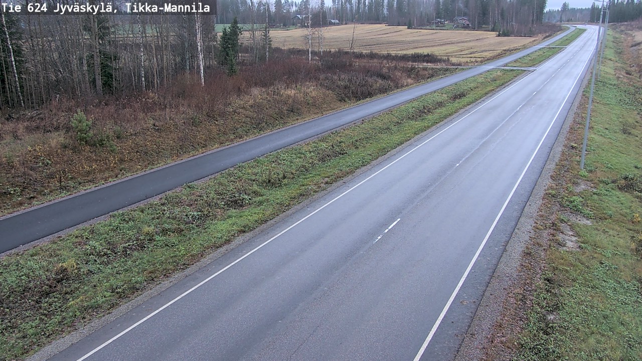 Kelikamerat Kuva Tie 624 Jyväskylä, Tikka-Mannila, Jyväskylä, Keski-Suomi
