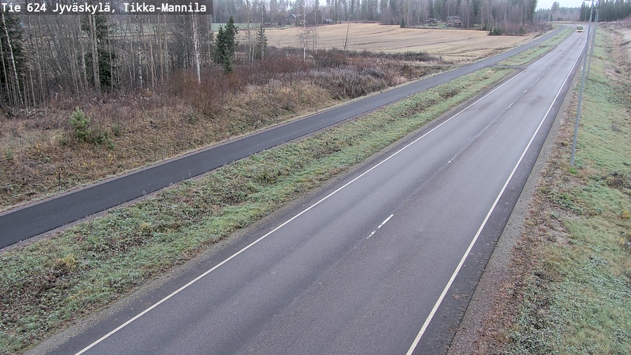 Kelikamerat Kuva Tie 624 Jyväskylä, Tikka-Mannila, Jyväskylä, Keski-Suomi