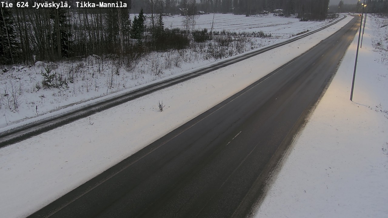 Weather Camera Image Road 624 Jyväskylä, Tikka-Mannila, Jyväskylä, Keski-Suomi