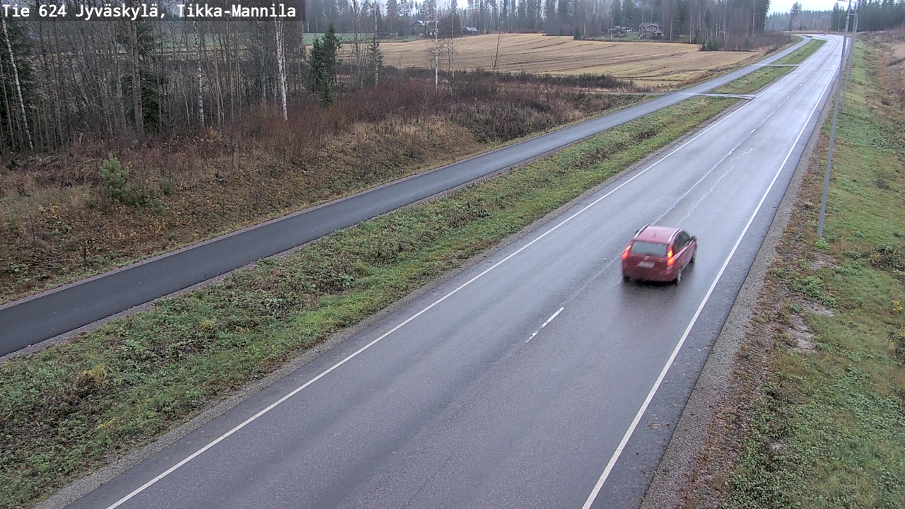 Kelikamerat Kuva Tie 624 Jyväskylä, Tikka-Mannila, Jyväskylä, Keski-Suomi